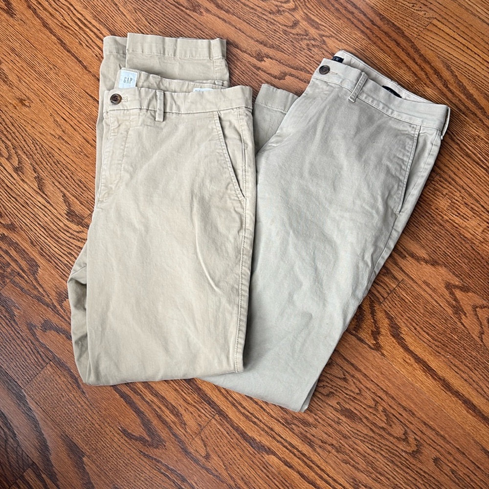 J Crew & Gap khakis